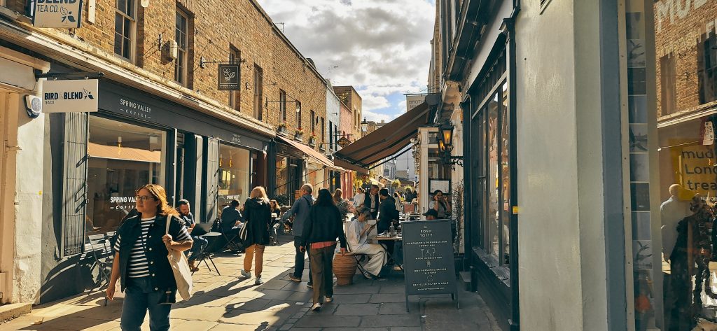 Camden Passage in Islington, London