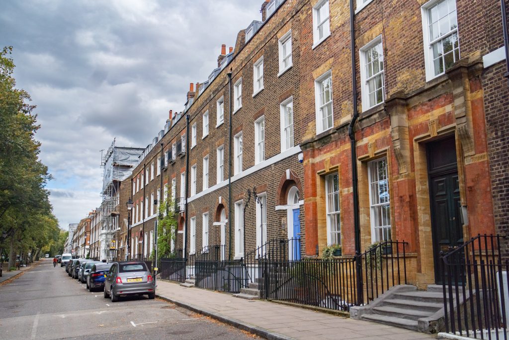 Terraced houses, Highbury Fields, London, N5